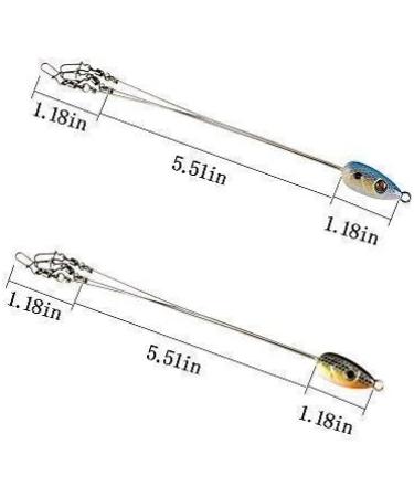 Alabama Rig Umbrella for Bass Fishing - 3 Arm Swim Baits Lures Bait Kit | Freshwater Trout Salmon - 2 Pcs Black Blue - Buy Online on SooperMarket.com