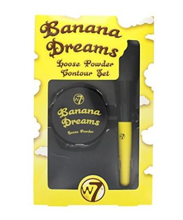 W7 Banana Dreams Loose Powder Contour Set By W7 for Women - 0.7 Oz Powder Brush  0.7 Ounce