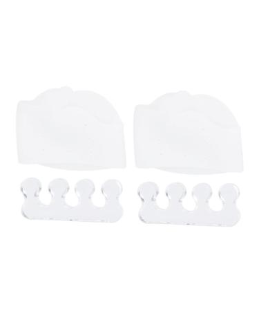 GLEAVI Orthotics 2Pcs thumb valgus shoe filler shims alignment straightener rubber spacers thumb protector spreaders for bunions men and women stretcher white eversion Shims