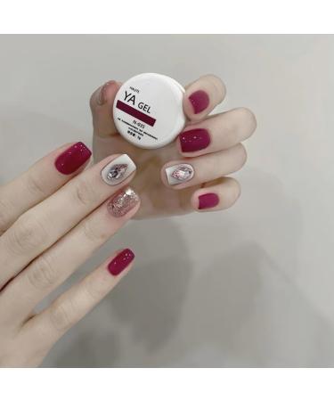 Wearing nail art nail patches for autumn and winter appearing white and purple with pearl gloss The nail patches are detachable (Color : B Size : Gold plated seal wearing tool bag) - Buy Online on SooperMarket.com