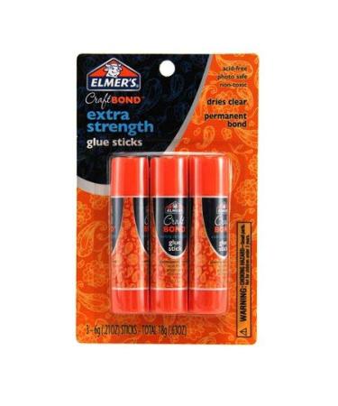 Elmer's Craft Bond Extra Strength Glue Sticks  3pc