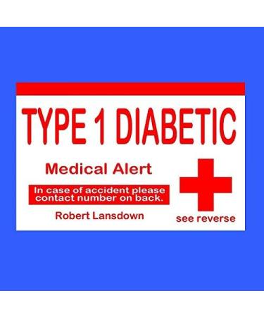 Diabetic Alert Card Diabetic Awareness Card Diabetic Alert Wallet Card In Case of Emergency Card - Buy Online on SooperMarket.com