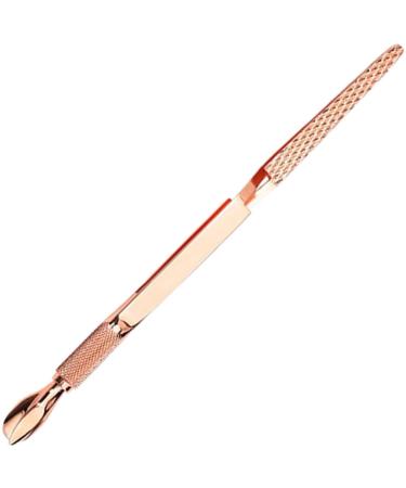 Magic Multi-Functional Manicure Pedicure C-Curve Pinching Tool Cuticle Pusher Nail Art Pincher for Acrylic Uv Gel Nails(Rose Gold)