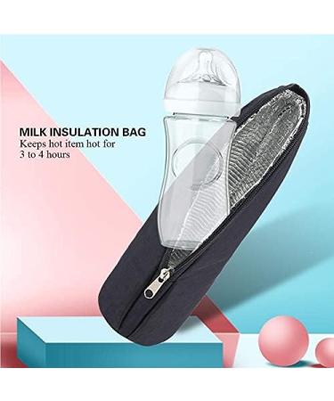 FTVOGUE Insulated Bottle Holder & Warmer Bag for Baby Feeding | Thermal Carrier for Water Bottles | Stroller Hanging | 3.15 x 3.15 x 9.45inch - Buy Online on SooperMarket.com