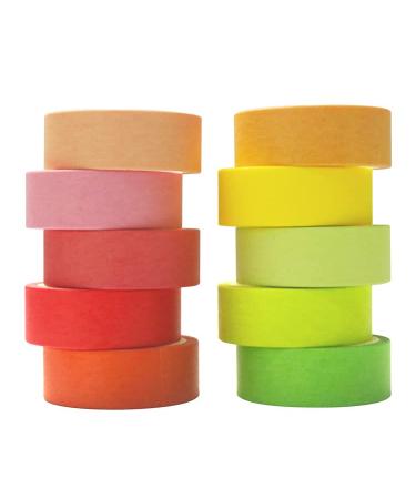 Baijixin Washi Tape Set 20 Rolls - 15mm Rainbow Colors Washi Masking Tape Decorative Tape for Bullet Journal  Planner  DIY Arts & Crafts  Scrapbooking  Gift Wrapping  Holiday Decoration Rainbow 15mm -20 Rolls - Buy Online on SooperMarket.com