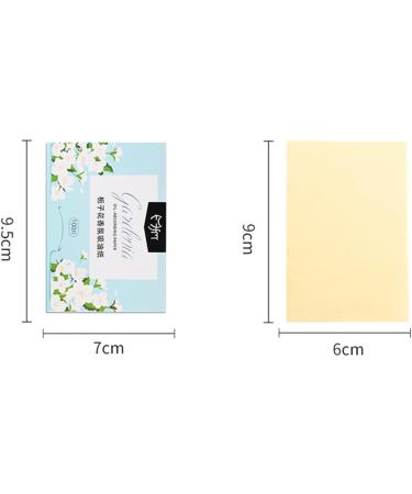 Oil Blotting Paper - 100 Sheets Natural Facial Tissue for Men, Women, and Students - Portable Oil Control with Natural Fragrance - Yellow - Buy Online on SooperMarket.com