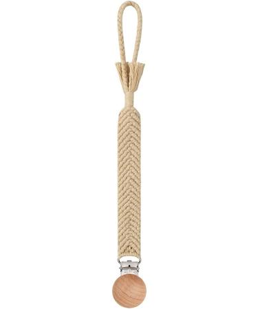 WT-DJJK Crochet Pacifier Chain | BPA-Free Baby Clip Holder - Woven Cotton Rope Teething Toy - Buy Online on SooperMarket.com