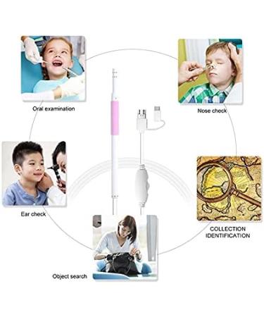 Marycan 5.5mm HD Ear Wax Removal Kit - Wireless Smart Phone Otoscope with WiFi Camera - 6 LED Lights - for Adults, Kids, Pets - Co Pink - Buy Online on SooperMarket.com