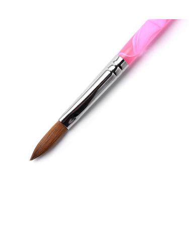 Rolabling Acrylic Nail Brush Size 10 - Kolinsky Sable Manicure Tool in Pink | Pack of 1 - Buy Online on SooperMarket.com