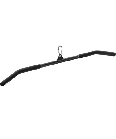 SERTT 39.37 Inch LAT Pulldown Bar Attachment for Pulley Cable Machine, Curl Tricep Press Down Bar with Rubber Handle, LAT Pull Down Bar Accessories for Gym, Strength Workout, Muscle Building