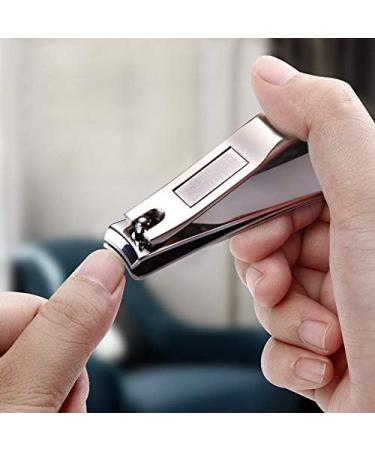 Wispbreeze Stainless Steel Portable Nail Clippers Adult Manicure Scissors with Embedded File Single Manicure Tool - Buy Online on SooperMarket.com