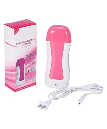 Professional hair removal set wax roller with thermal wax and 100 g warm wax 5 pieces of wood spatula 100 pieces of paper strips for growing honey
