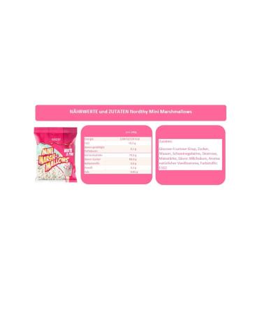 Buy 2x Nordthy Mini Marshmallows White & Pink 675g - Delicious Soft Treats for Baking & Desserts | International Shipping Available - Buy Online on SooperMarket.com