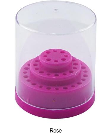 lmoikesz Neat And Tidy Nail Drill Bits In Order Nail Drill Bits Holder Nail Drill Grinding Bit Holder Box PP Stylish Appearance rose red - Buy Online on SooperMarket.com