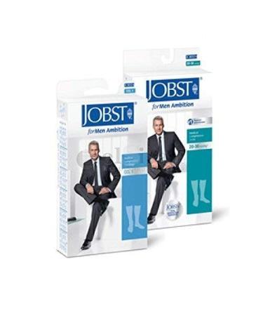 BSN Jobst compression stockings Jobst forMen Ambition KKL 2 AD knee socks regular with lace navy 1