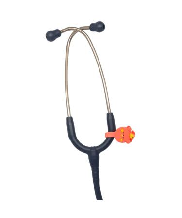 Stethoscope Charms Clip - Medical Gift Baby Bear with Duck Orange