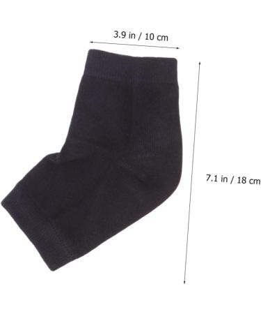 minkissy 4 Pairs Crack Heel Socks Gel Lined Socks Heel Sleeves Protectors Silicone Socks Moisturizing Socks Lined Socks Men Gel Spa Socks Ankle Socks Casual Socks Men and Women Anti-Crack - Buy Online on SooperMarket.com