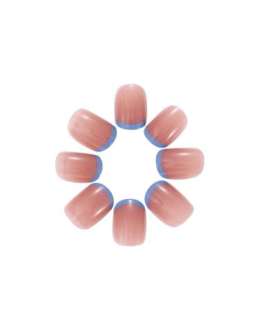 Vatocu Quadratic Shiny Artificial French Pink Ballerina Nails - 24 Piece Acrylic Stick-On Set for Women & Girls - Buy Online on SooperMarket.com