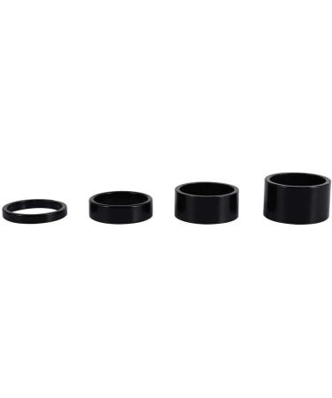 Dioche 4Pcs Aluminum Alloy Bike Headset Spacer Set - 5mm/10mm/15mm/20mm Black - Buy Online on SooperMarket.com