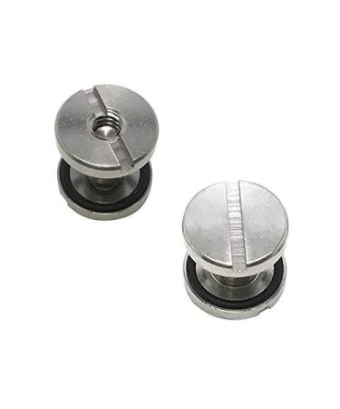 Scuba Choice Backplate Stainless Steel Book Screws, Pair, Silver