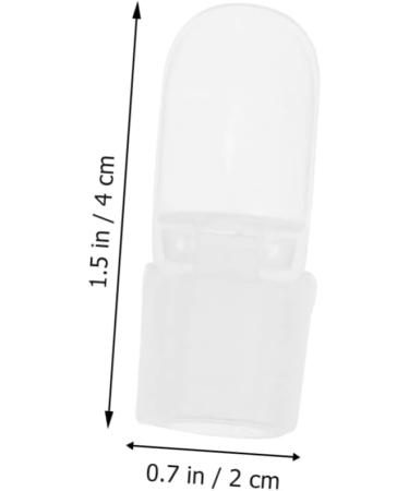 FRCOLOR 40 Pcs Nail Case Nail Art Tips Cover Shield Nail Varnish Tip Finger Nail Soak off Nail Polish Soaker Peel Polish Nail Polish Holder Reusable Soak off Caps Gelt Plastic Remover Milk 4x2cmx2pcs As Shownx2pcs - Buy Online on SooperMarket.com