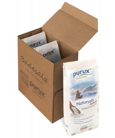 purux Dead Sea Salt Bath Salt Natural White 3x 1kg sustainably packaged