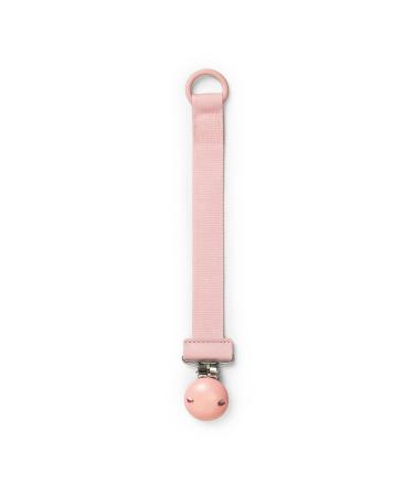 Elodie Details Pacifier Chain 2 Pack - Scandinavian Design for Baby Boys & Girls | Fabric & Wood Clip | Universal Silicone Ring | Autumn Rose & Candy Pink - Buy Online on SooperMarket.com