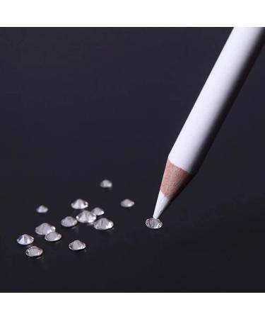20pcs Wax Pencil for Rhinestones Nail Tools Rhinestones Picker Pencil Crayons Pencils Nail Rhinestones Nail Art Tools Nail Point Pen Dotting Pen Wooden White Manicure Dot Pen - Buy Online on SooperMarket.com