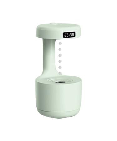 TVACHI 800ml Cool Mist Maker LED Display Anti-Gravity Water Droplet Humidifiers 4H Power-off Protection for Bedroom Living Room Green