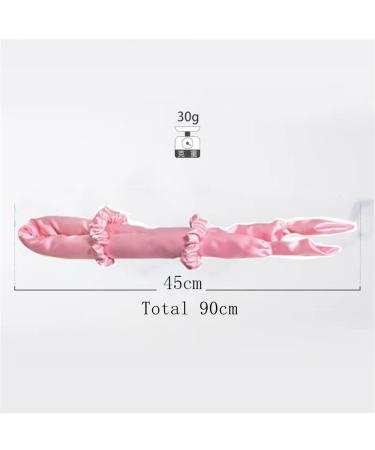 Lazy Curling Rod Headband Set - Heatless Hair Curler, Pink - Buy Online on SooperMarket.com