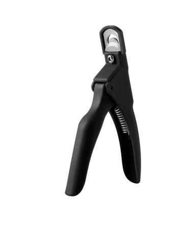 Nail Art Tips Clipper Trimmer Scissors Round Edge Finger Cutter Flase Nail Manicure Tool Nail Clippers Professional Trimmer (Color : Svart)