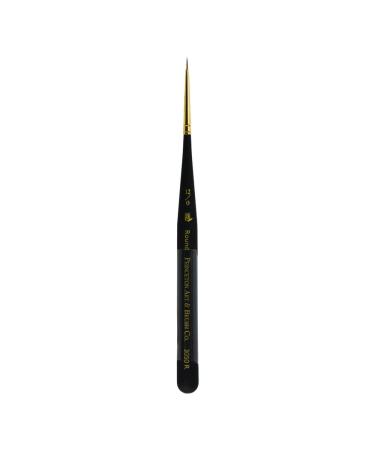 Princeton Best Synthetic Sable Miniature Watercolor and Acrylic Mini Brush Round 12/0 (3050R-12/0) Round Size 12x0 Round