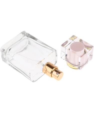 Dajidafu Stylish Pink Cap Empty Glass Perfume Fragrance Bottle Aftershave Spray Containers 50ml - Buy Online on SooperMarket.com