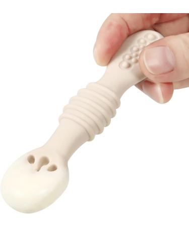 Pandaear 7-Piece Silicone Baby Spoon Set for Self-Feeding | BLW Cutlery for 4+ Months | Porridge & Learning Utensils - Buy Online on SooperMarket.com