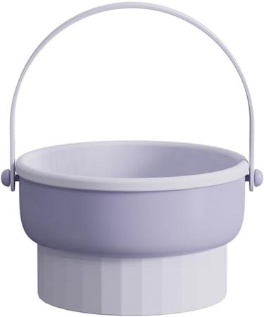 QUKLOGEN 3 in 1 Makeup Brush Cleaning Set Multifunctional Washing Bowl Drying Basket with Handle Silicone Cleaner Mat Removal Cleaner Sponge 150ml/5.12fl.oz Professional Makeup Brush Cleaner Purple - Buy Online on SooperMarket.com