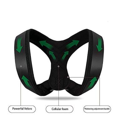 Jalzdieod Clavicle Back Support Shoulder Posture Corrector Men Back Belt M 391729A3 - Buy Online on SooperMarket.com