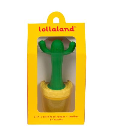 Lollaland 2-in-1 Cactus Fruit Feeder Pacifier for Babies - Food Teethers with Silicone Pouch - Buy Online on SooperMarket.com