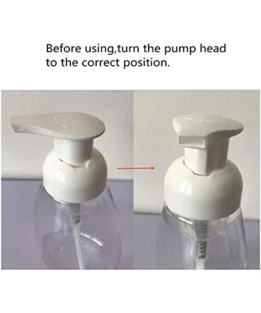 250ml Refillable Foam Pump Bottles - 2 Pack for Makeup Shampoo Facial Cleanser & DIY Hand & Body Wash - Buy Online on SooperMarket.com