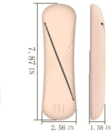 XMASIR Travel Makeup Brush Holder - Portable Silicone Cosmetic Case Bag for Face Brushes - Soft Organizer for Travel (Khaki - Buy Online on SooperMarket.com