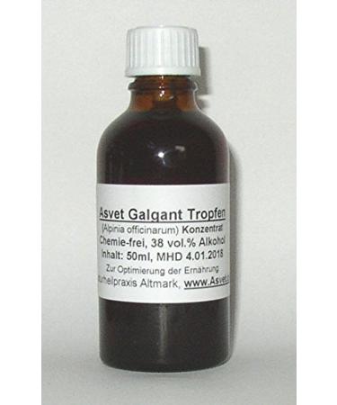 Asvet 50ml Galangal drops extract preparation without chemicals (GP EUR 35.80/100ml)