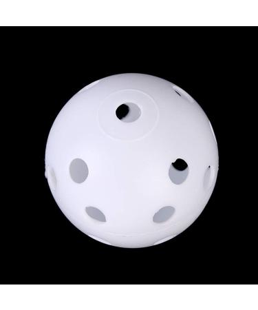 FUNZON Practice Golf Balls 25 Pack - Lightweight Plastic Airflow Hollow Balls for Driving Range & Swing Training - Indoor/Outdoor Use - White - Buy Online on SooperMarket.com