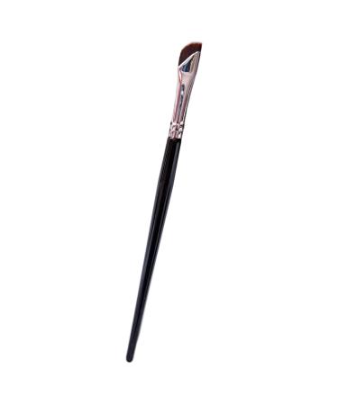 Worparsen Makeup Brush Non-fluffy Precision Angled Liner Pointing Makeup Brush Makeup Fine Oblique Angle Black