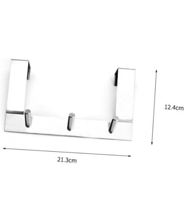 Cabilock 2pcs Over Door Towel Rack Metal Cloth Hooks Over The Door Hook Coat Hook Clothes Hook On The Door 21.3*12.4cmx2pcs As Shownx2pcs - Buy Online on SooperMarket.com