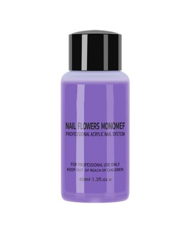 Acrylic Monomer Acrylic Nail Liquid Acrylic Liquid Monomer 40ml Non-Yellowing Manicure Crystal Powder Carving Fluid for Beginners DIY at Home