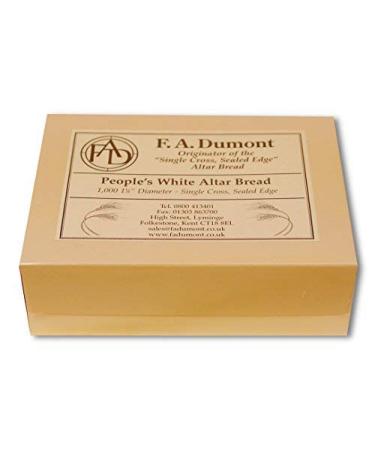 F.A. Dumont Altar Bread -1 1/8" White - 1000/Box