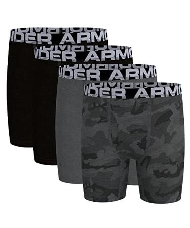 Under Armour boys Charged Stretch Boxer Jock, Lightweight & Smooth Stretch Fit Large Assorted