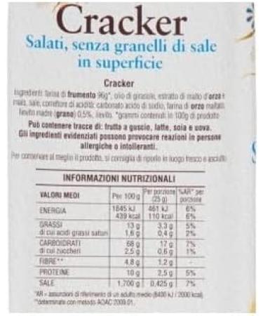 6x Mulino Bianco (Barilla) 20x Italian Crackers 500g Salt Free! Health Food! - Buy Online on SooperMarket.com