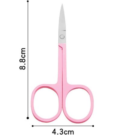 YSJJZRL 2 Pcs Professional Grooming Scissors - Eyebrow Scissors - Small Curved Stainless Steel Manicure & Beauty Scissor (Colourful) - Buy Online on SooperMarket.com