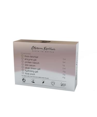 Aroma Magic Silver Facial Kit - 7 Steps Hydrating & Soothing Skincare Set for Dry & Sensitive Skin | Single Use | Radiant Glow - Buy Online on SooperMarket.com