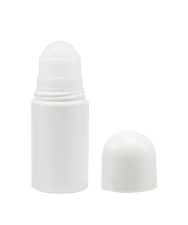 DASNTERED Roll On Bottle Portable 4pcs 50ml Empty Refillable Lip Balms Essential Oil Roll On Bottle Leak-Proof DIY Deodorant Containers For Sunscreen Moisturizer etc